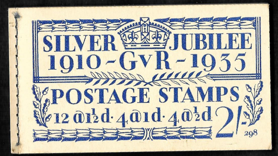 BB16 George V 1935 Silver Jubilee 2/- Edition 298 Stitched Booklet